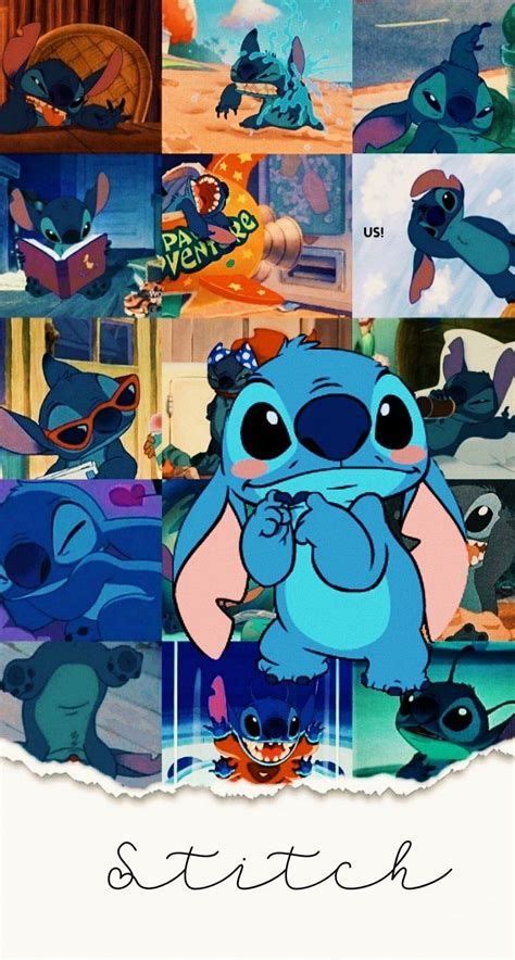 stitch movie poster with stitch and stitch characters in different ...