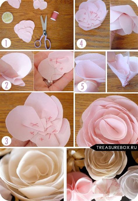 ободок для волос своими руками цветы - Поиск Google | Fabric flowers ...