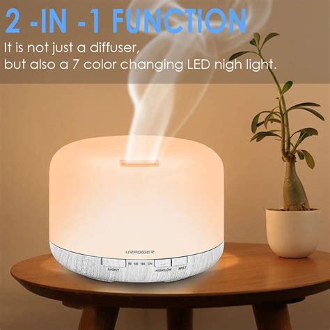 URPOWER Essential Oil Diffuser, Aromatherapy Diffusers for Essential O ...