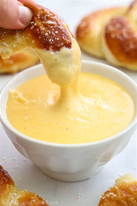 Pretzel Cheese Dip - Simply Home Cooked