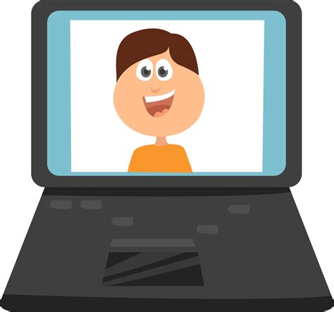 Video chat, illustration, vector on white background. 13760137 Vector