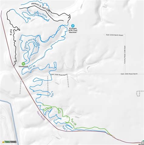 kickapoo state recreation area mountain biking trails trailforks