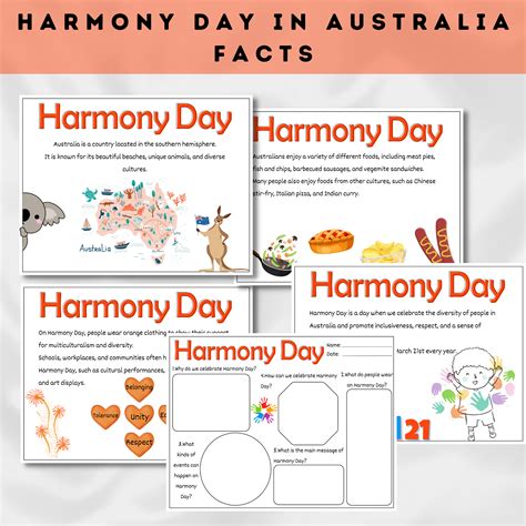 Harmony Day Facts, Harmony Day Worksheet, Slides and Printable | Made