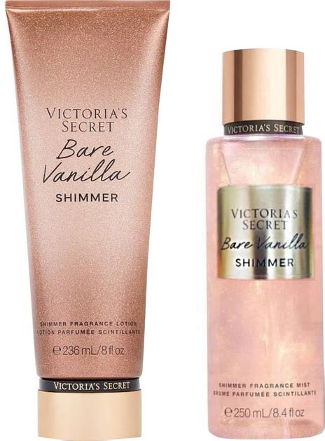 Подарочный набор Victoria's Secret Bare Vanilla Shimmer Спрей 250 мл ...