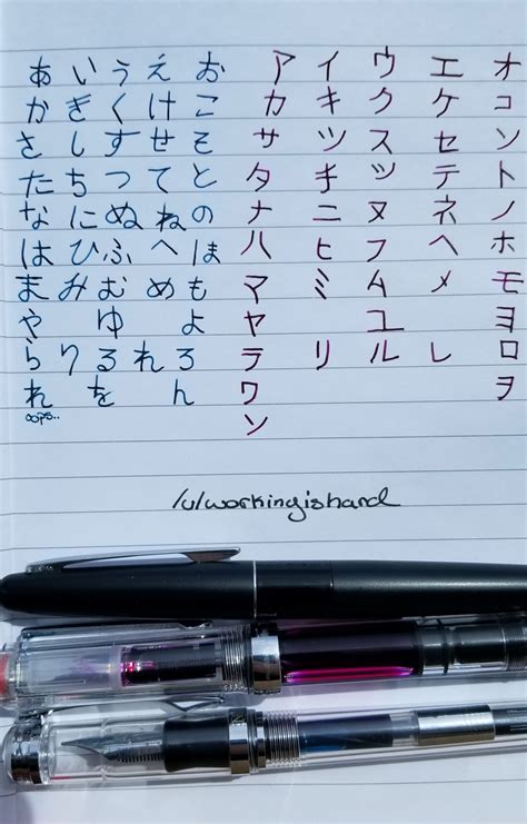 Hiragana and katakana handwriting examples! : LearnJapanese