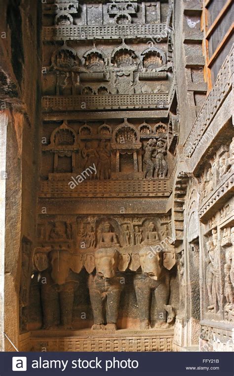 sculptures  buddha  karla caves   century bc lonavala