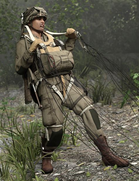 US WW2 Uniform Paratrooper Expansion | Daz 3D