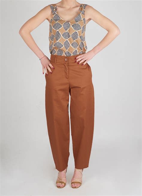 Caractere Pantaloni Balloon Fit Zip Tasche Laterali- Magazzini Delle Firme