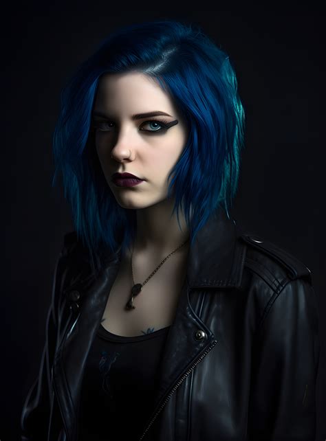 Female emo goth performer portrait - Impossible Images - Unique stock