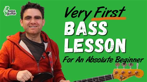 The Very First Bass Lesson for an Absolute Beginner Bass Player – YT170 ...