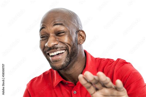 Black man laughing portrait Stock Photo | Adobe Stock