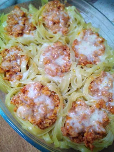 Гнезда из макарон с фаршем — рецепт с фото пошагово