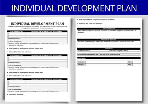 career development plan sample template prntbl