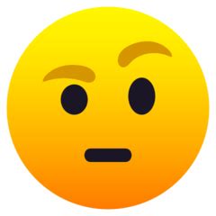 Face with Raised Eyebrow Emoji 🤨