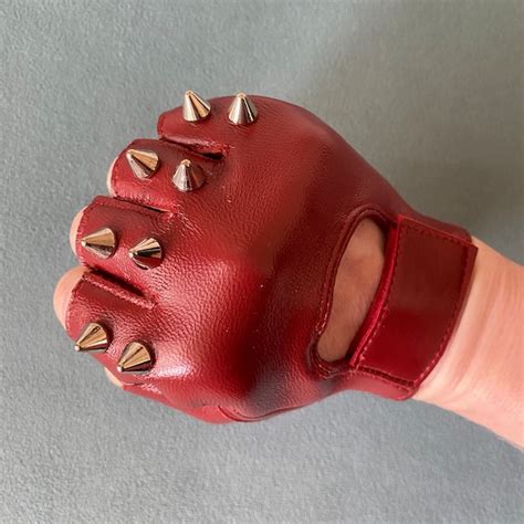 Red Leather Gloves - Etsy