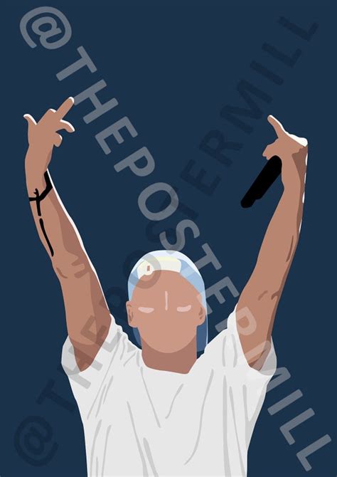 Vacanza così Pinpoint eminem middle finger poster regalo Segnato informazione