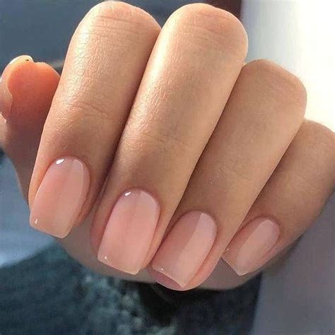 Natural Square Acrylic Nails