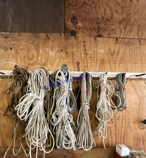 Assorted lengths of rope, pulley systems | Live and Online Auctions on ...