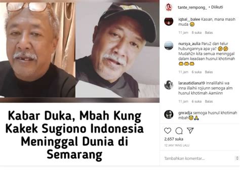 Mbah Kung, Kakek Sugiono Asal Indonesia Meninggal Dunia | Tagar