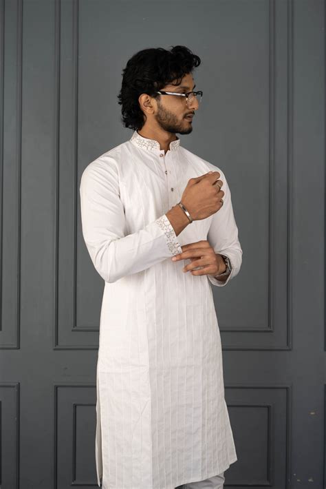 Perfect White Panjabi – Tapered