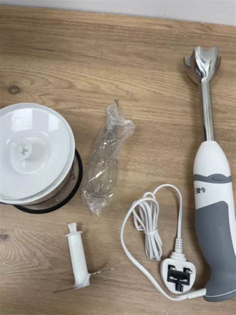 BRAUN MQ5035WH MULTIQUICK 5 Vario Hand Blender Chopper Whisk White/Grey ...
