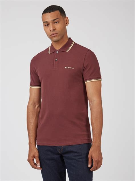 Ben Sherman Polo Aubergine - Simpsons of Cornwall