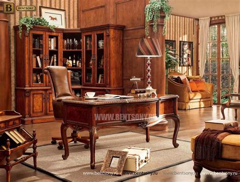 Стол в кабинет из массива - 90 фото