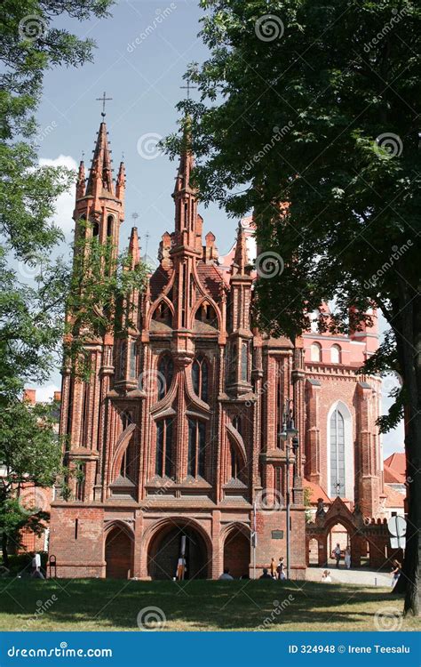 St Anne S Church in Vilnius Stock Photo - Image of annes, towers: 324948