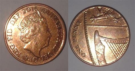 Wielka Brytania, 1 PENNY 2016 w Etykiety piwne, monety, banknoty... w ...