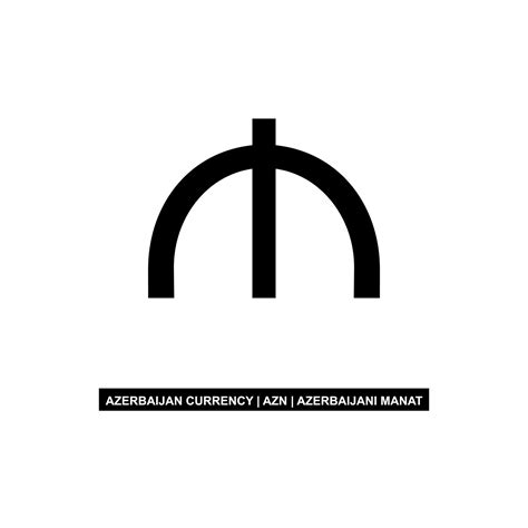 Azerbaijan Currency Icon Symbol, Azerbaijani Manat, AZN Sign. Vector