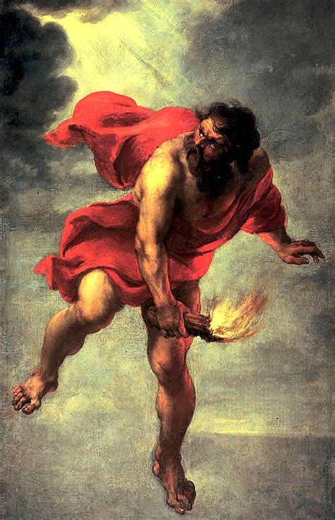Prometheus Carrying Fire. Prometheus, son of the Titan Japetus by the ...