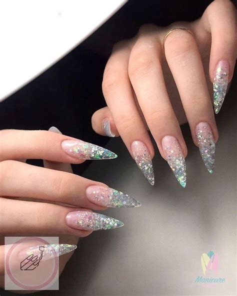 Одноклассники | Ombre nails glitter, Gel acrylic nails, Swag nails