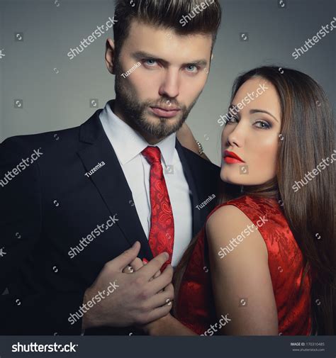 Sexy Passion Couple Love Portrait Beautiful Stock Photo (Edit Now