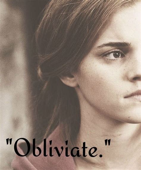 Obliviate. Hermione Granger | Harry potter facts, Hermione granger ...