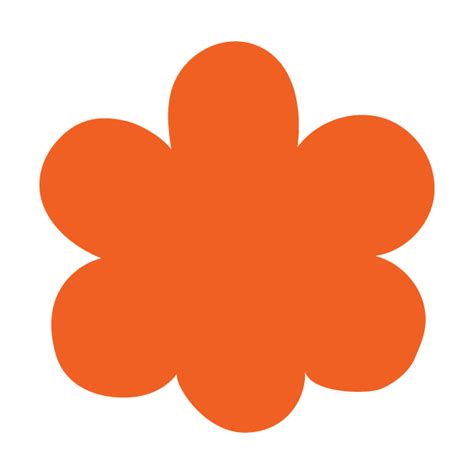 Orange abstract flower | high quality element