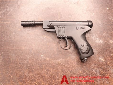 Mini Full Metal Bond .177 Cal, 4.5mm Indian Single-Shot Air Pistol By ...