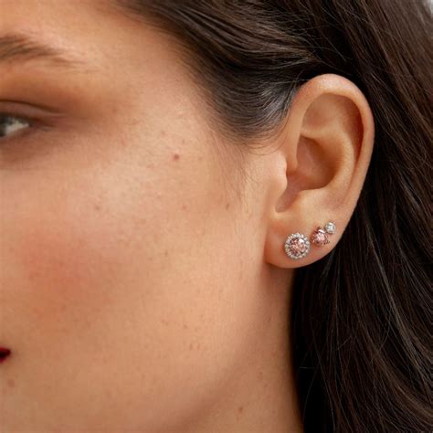 Lightbox Lab-Grown .50ct Pink Diamond Stud Earrings in 10k Rose Gold ...