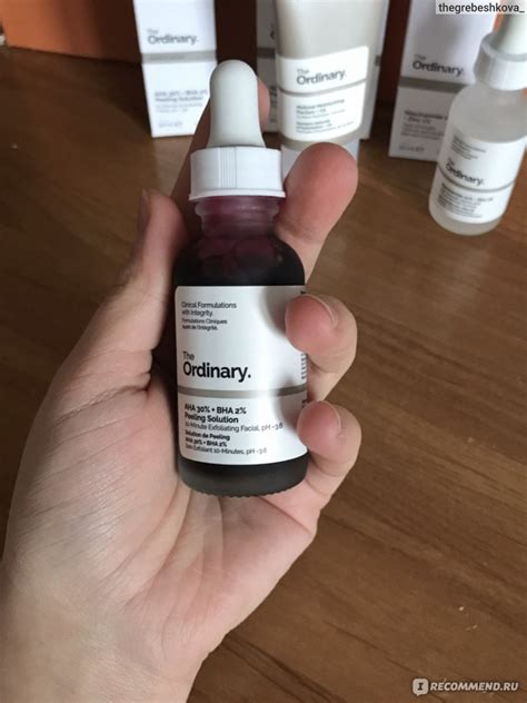 Пилинг для лица The Ordinary AHA 30% + BHA 2% Peeling Solution ...