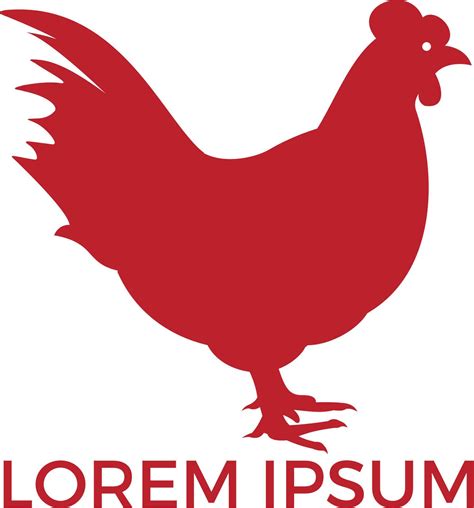 Hen logo design. Logo, sign, icon for groceries, meat stores, butcher
