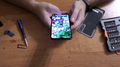 Замена платы зарядки на Samsung A50 / Самсунг А50 . Телефон уронил в ...