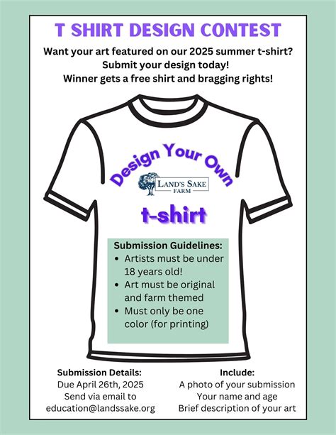 2025 T-Shirt Contest – Land’s Sake