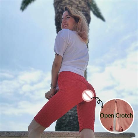 Open Crotch Gym Shorts, Crotchless Shorts With Zipper,sexy Gym Pants