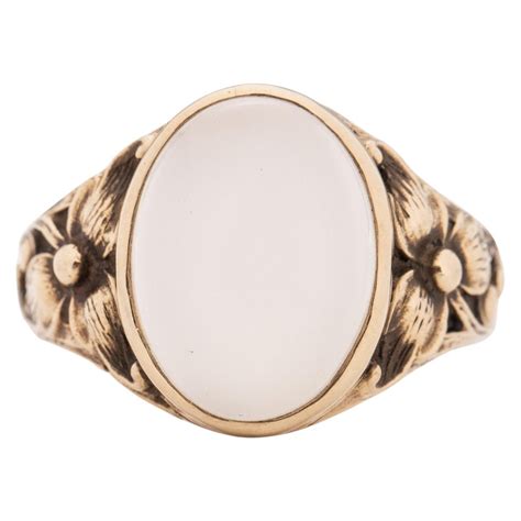 Antique Victorian Moonstone Ring 18 Carat Silver Gold at 1stDibs