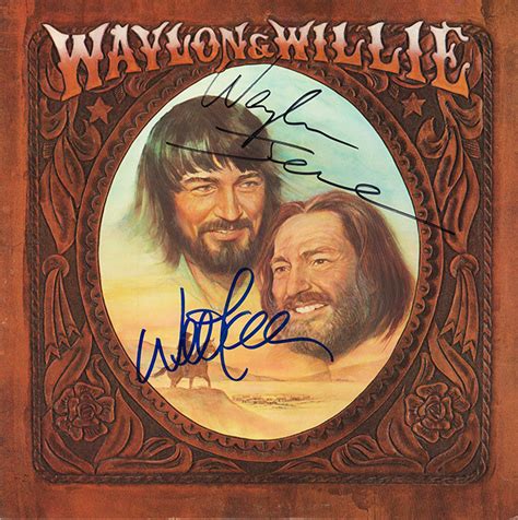 Waylon Jennings Willie Nelson Signed Waylon & Willie Album - Crossroad ...