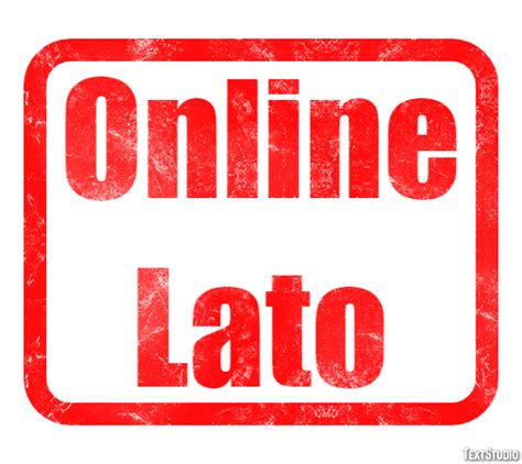 Online Lato Text Effect and Logo Design Font