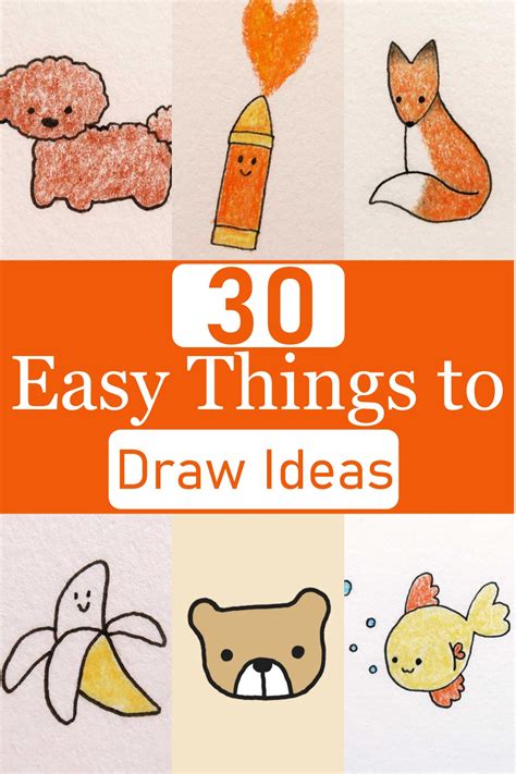 30 Easy Things To Draw For Beginners - DIYsCraftsy