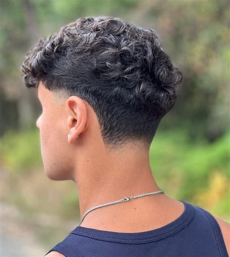 Taper Haircut With Curls