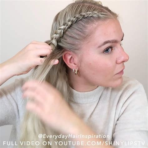 how to dutch braid your own hair for beginners
