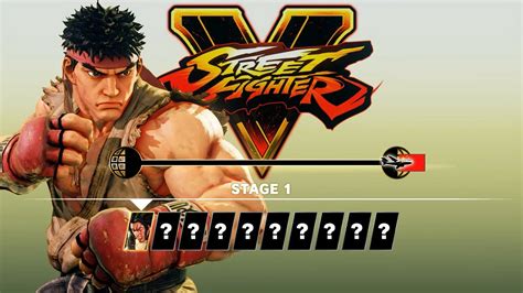 Street Fighter V Arcade Edition - Ryu Arcade Mode (Street Fighter 5 ...