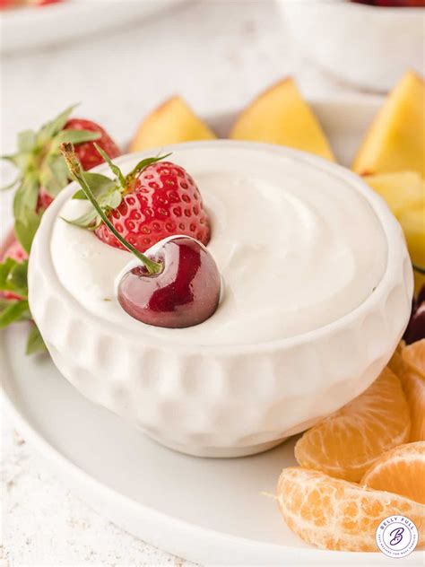Best Fruit Dip {3 ingredients} - Belly Full